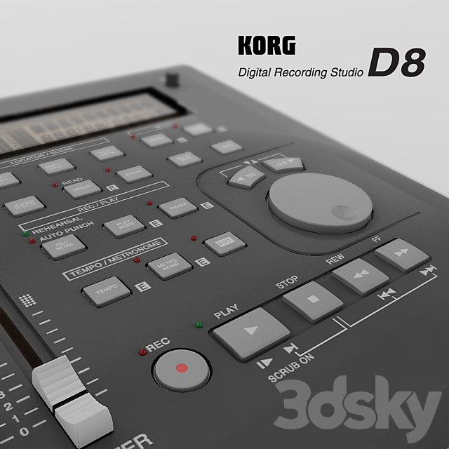 Korg D8 3d