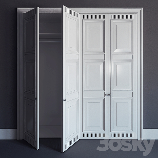 Built-in closet \\ fitted wardrobe 3DSMax File - thumbnail 2