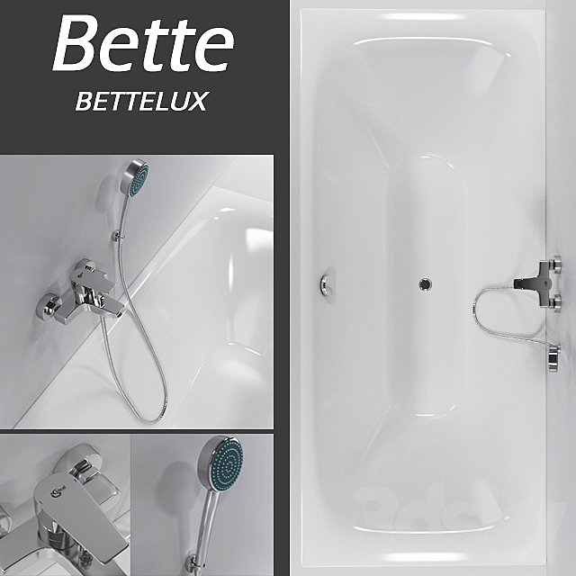 Bath Bette BETTELUX. mixer IDEAL STANDARD Ceraplan III 3DSMax File - thumbnail 1