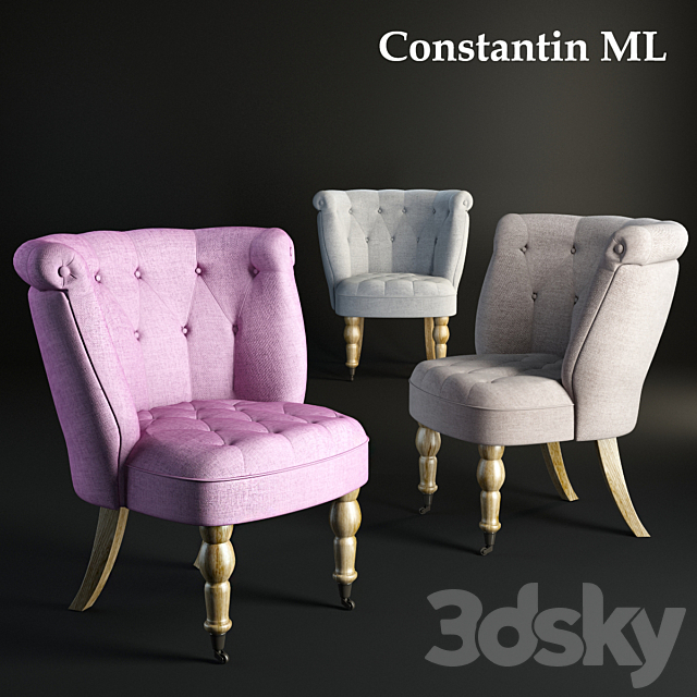 Constantin armchair ML 3DSMax File - thumbnail 1
