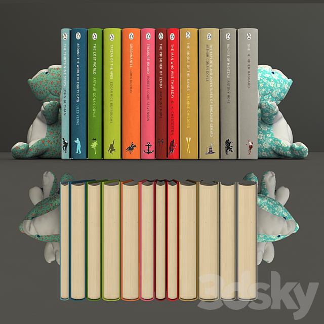 Books and hares 3DSMax File - thumbnail 1