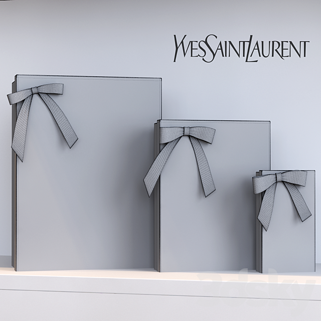 Boxes of Yves Saint Laurent 3d