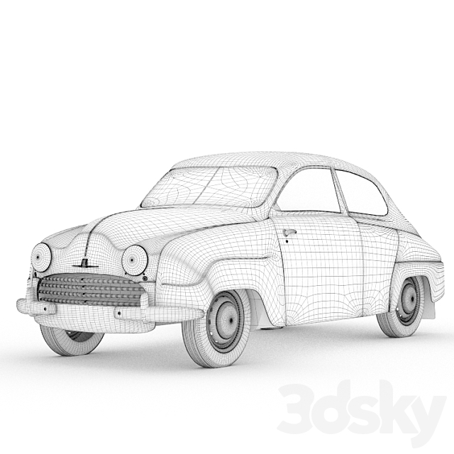 Saab 92 (1949) 3d
