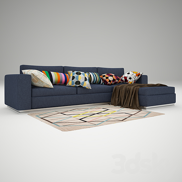 corner sofa 3d
