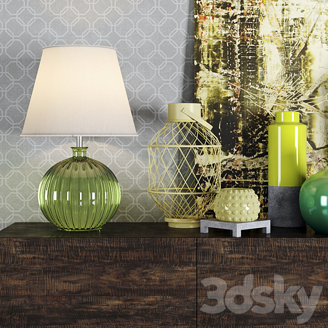 Decorative console tables 3d