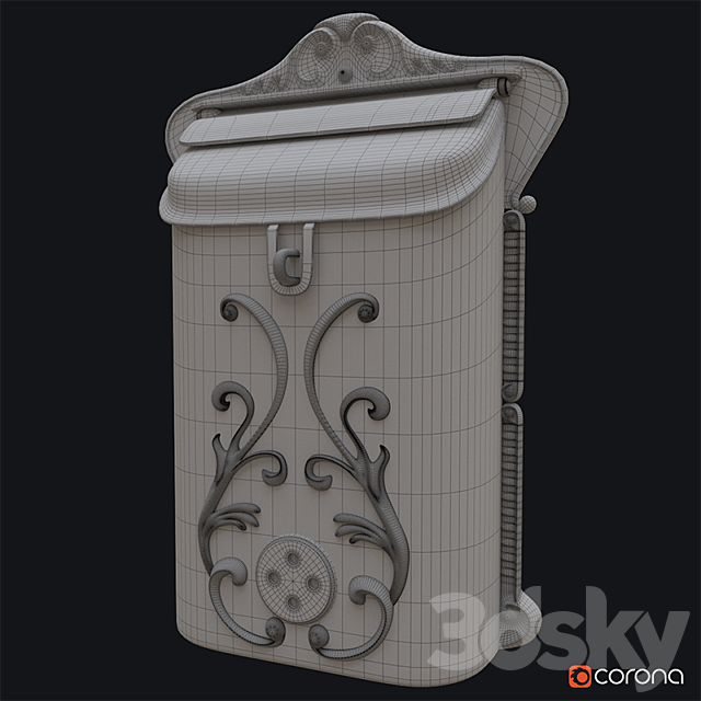 MailBox 3DS Max Model - thumbnail 3