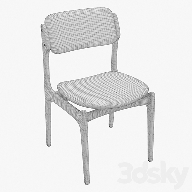 Rosewood Chair by Erik Buck 3DSMax File - thumbnail 3
