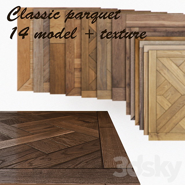 Modular flooring. classical 3DSMax File - thumbnail 1
