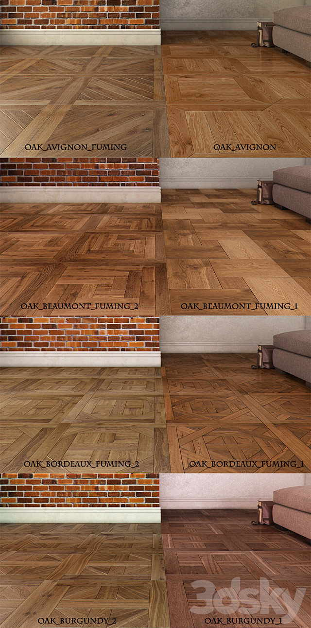 Modular flooring. classical 3DSMax File - thumbnail 2