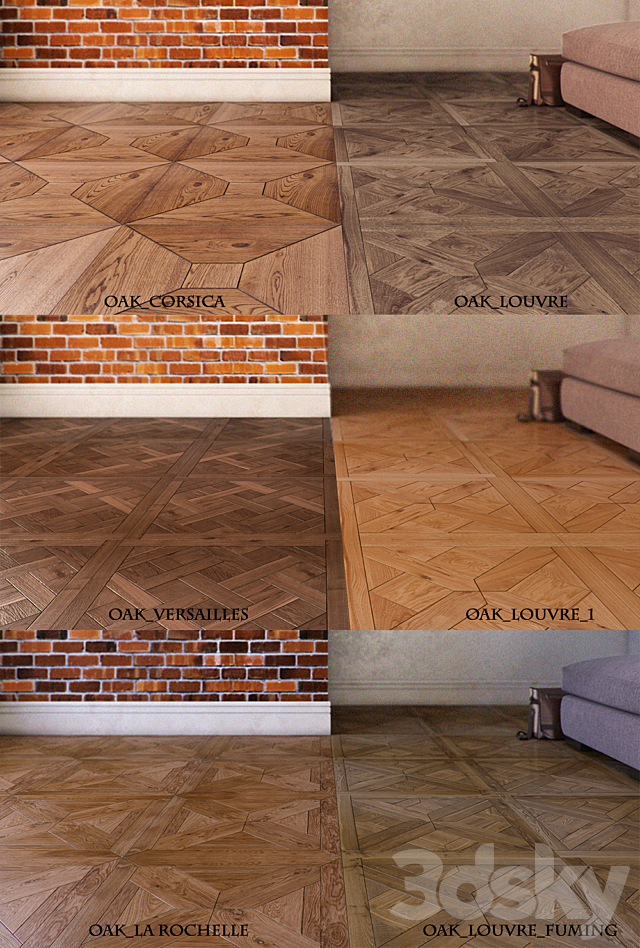 Modular flooring. classical 3DSMax File - thumbnail 3