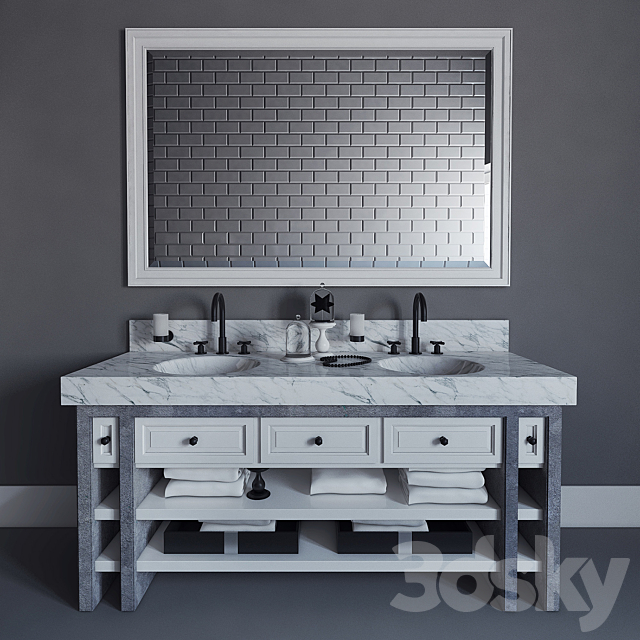 Furniture vannoy01 \\ Furniture bathroom01 3DSMax File - thumbnail 1