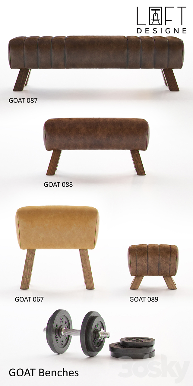 GOAT Benches - LOFT DESIGNE 3d