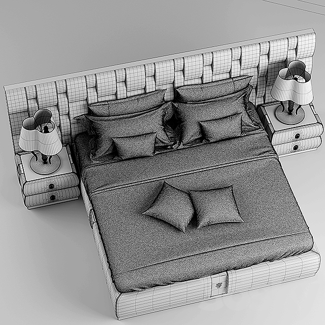 Bed visionnaire perkins 3DSMax File - thumbnail 3