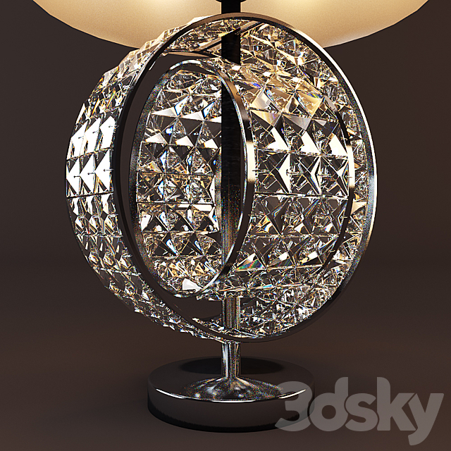 Venetian smoked table lamp 3d