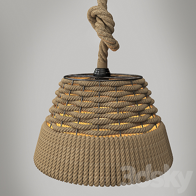 loft-style country pendant lamp 3d