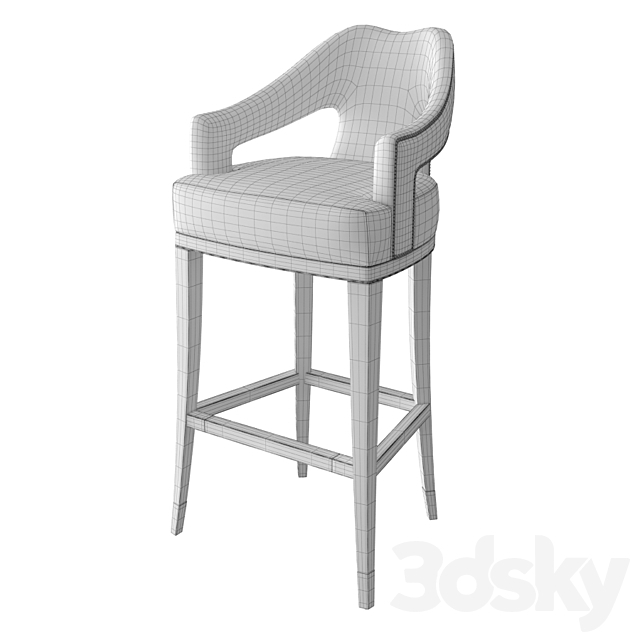 Brabbu ?20 Bar chair 3DSMax File - thumbnail 2