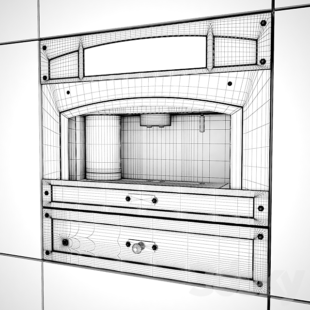 Coffee machine and Restart EMC451 box for preheating dishes ESV 141B 3DSMax File - thumbnail 2