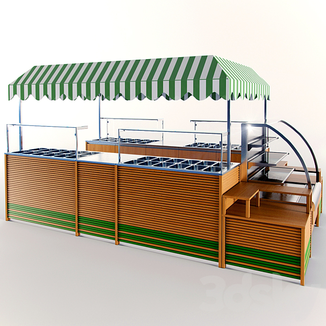 Island for sale pickles with awning 3DSMax File - thumbnail 1