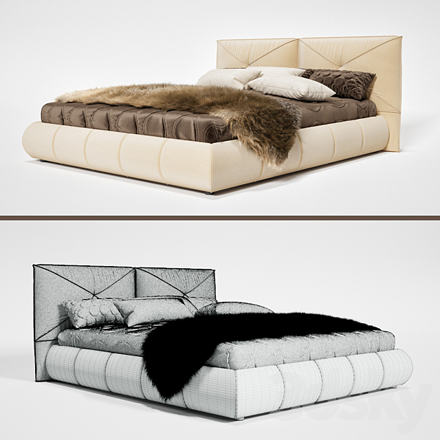 Bed Catun Bontempi 3d