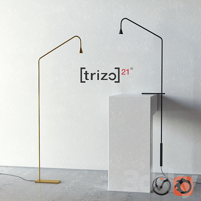 Standard and table lamps from Austere TRIZO21 3DSMax File - thumbnail 1