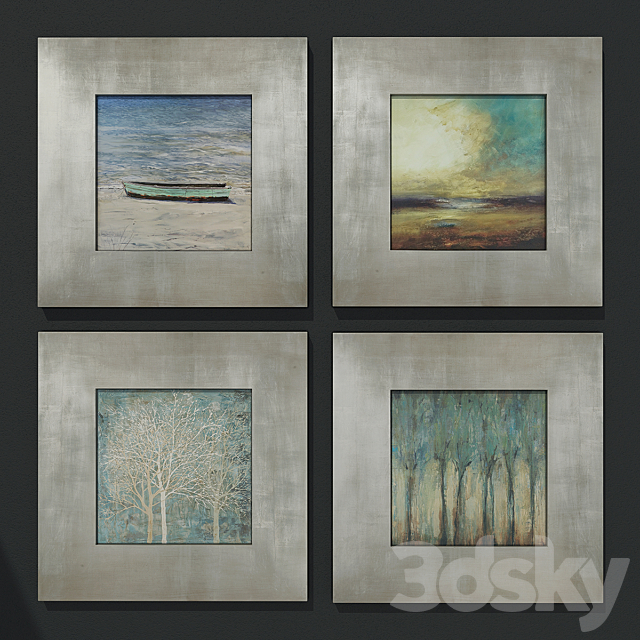 Collection of paintings 3DSMax File - thumbnail 3