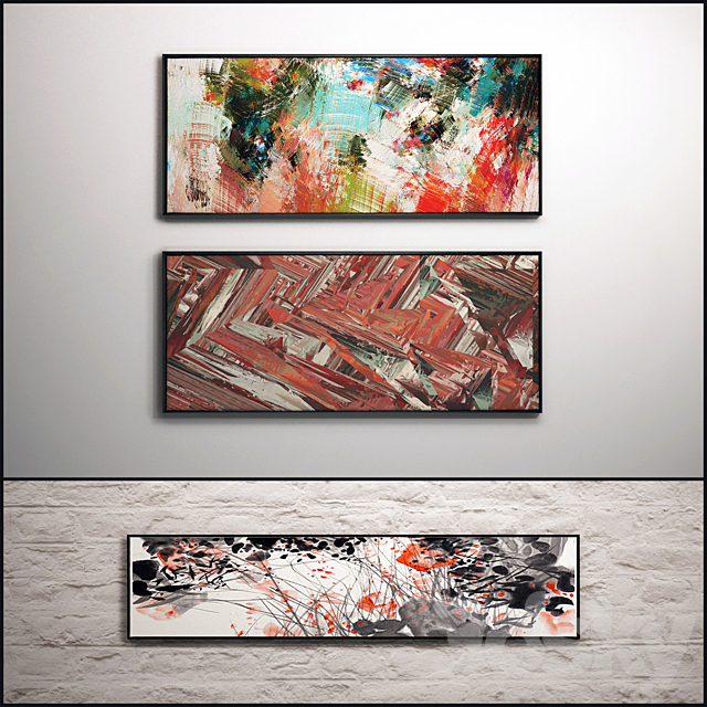 The picture in a frame: 7 piece (Collection 22) Abstract 3DSMax File - thumbnail 2