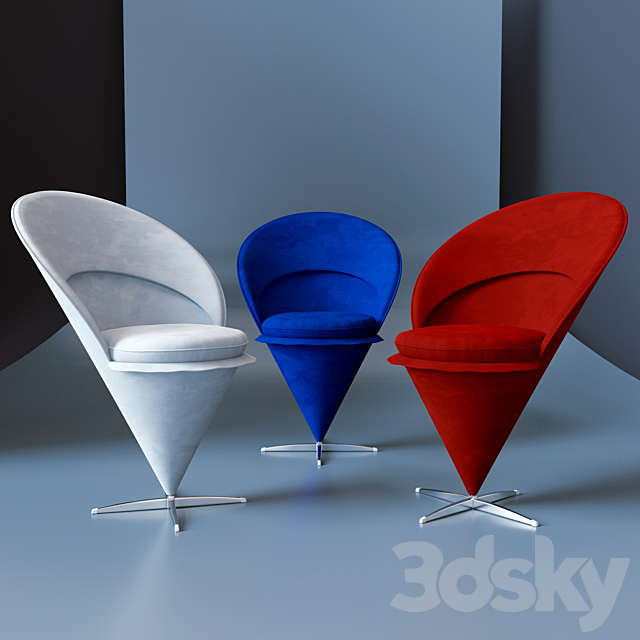 chair ConeChair – designer Verner Panton 3DSMax File - thumbnail 1