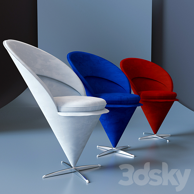 chair ConeChair – designer Verner Panton 3DSMax File - thumbnail 2