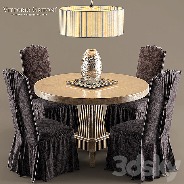 Table and chair Vittorio Grifoni 3DSMax File - thumbnail 1