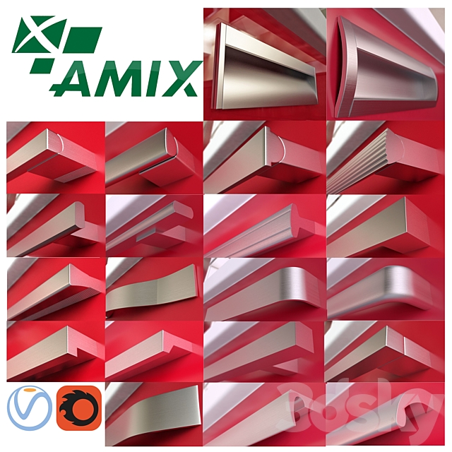 Furniture handles company AMIX_Alyuminievye_vol.7 3DSMax File - thumbnail 1