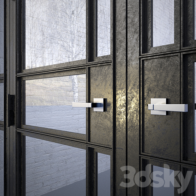 Industrial Loft Door mod 02 3DSMax File - thumbnail 2