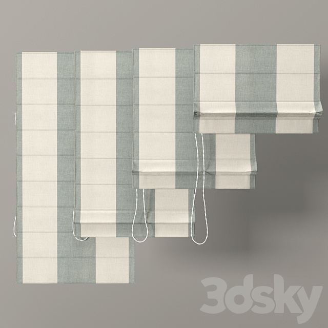 Roman blinds 12 3d