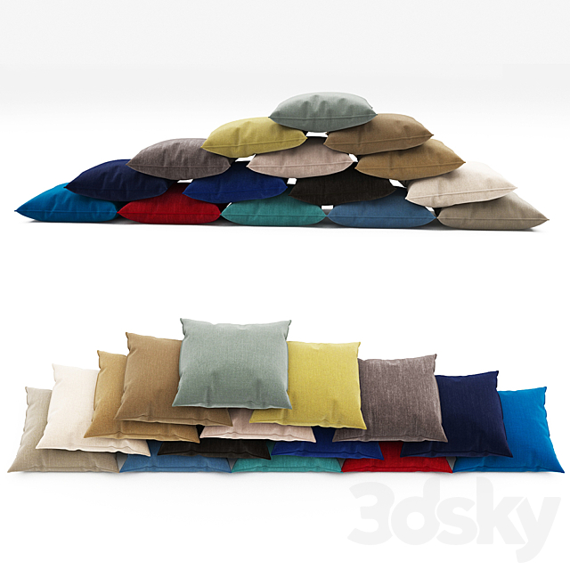 Pillows collection 91 3d