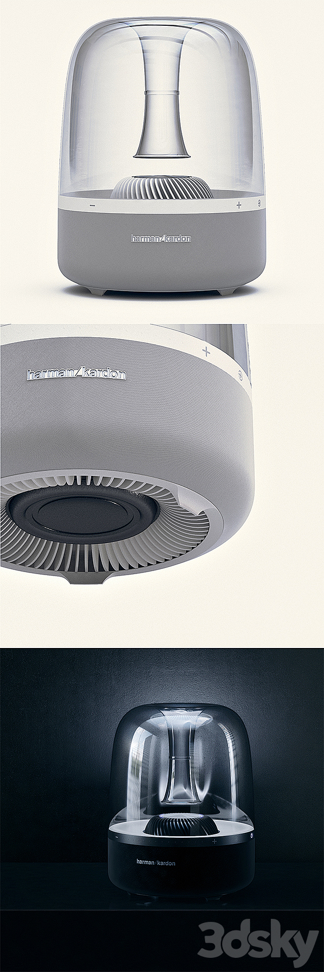 Harman Kardon Aura b & w 3d