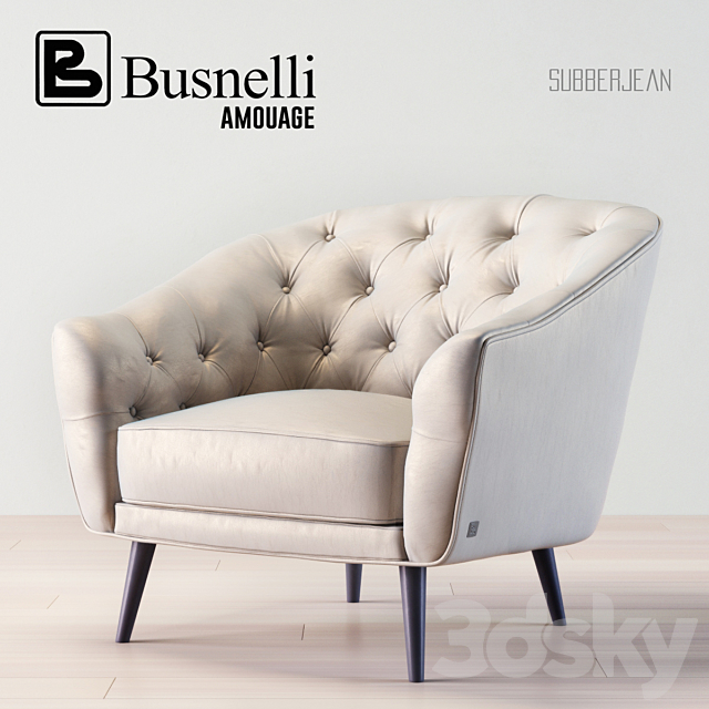 Busnelli Amouage Armchair 3DSMax File - thumbnail 1