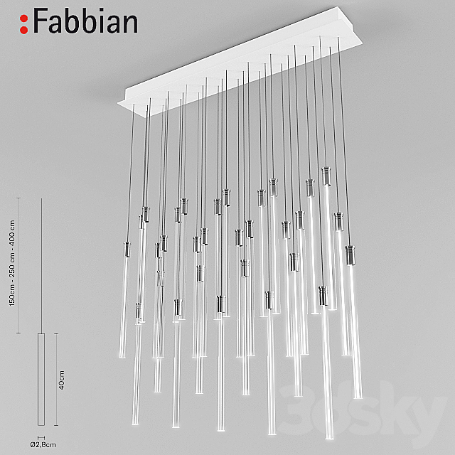 Hanging lamp Fabbian 3DSMax File - thumbnail 1