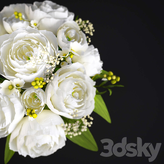 bouquet of flowers 3DSMax File - thumbnail 2