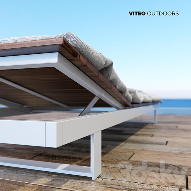 Pure Viteo Outdoor Chaise 3d