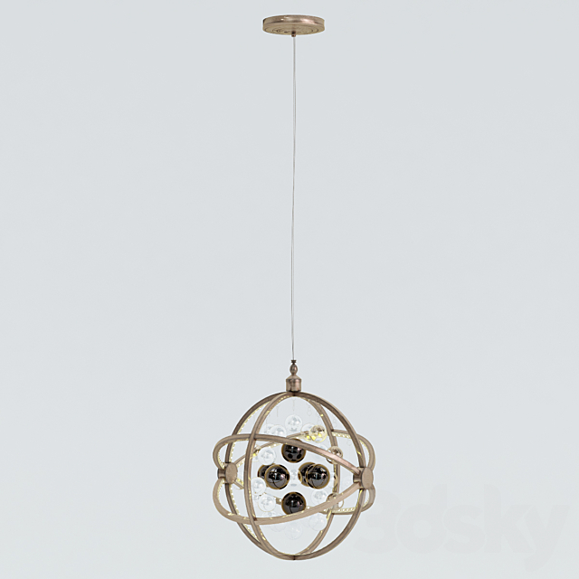 KARE _ Pendant Lamp Universum Copper LED 3d
