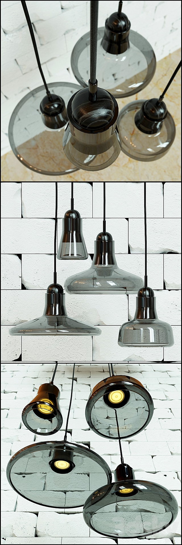 Hanging lamp SHADOW BY BROKIS (collection) 3d
