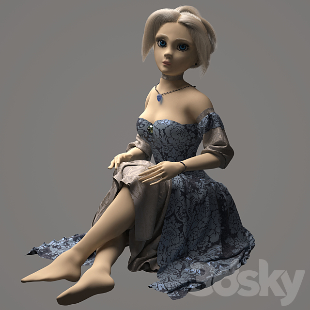 Doll “Anastasia” 3DSMax File - thumbnail 1