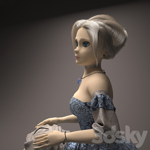 Doll “Anastasia” 3DSMax File - thumbnail 2