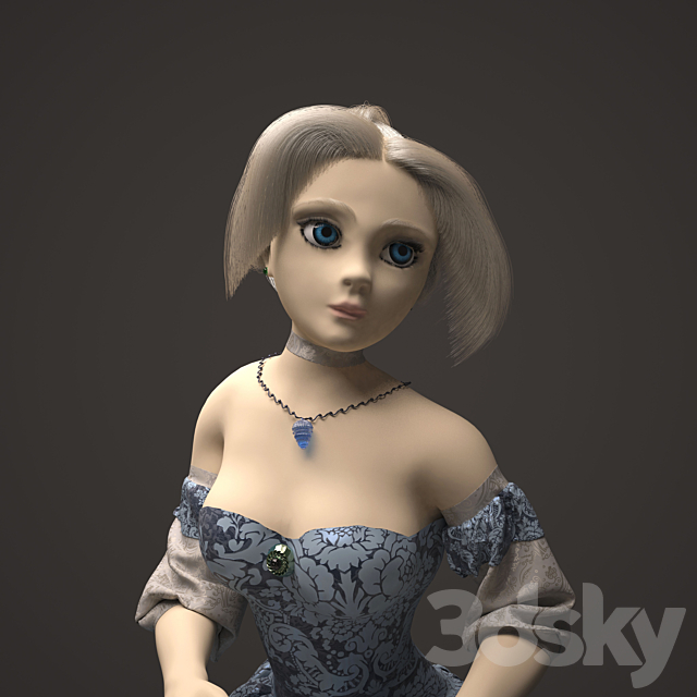 Doll “Anastasia” 3DSMax File - thumbnail 3