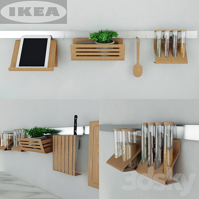 IKEA kitchen set Rimforsa 3DSMax File - thumbnail 1