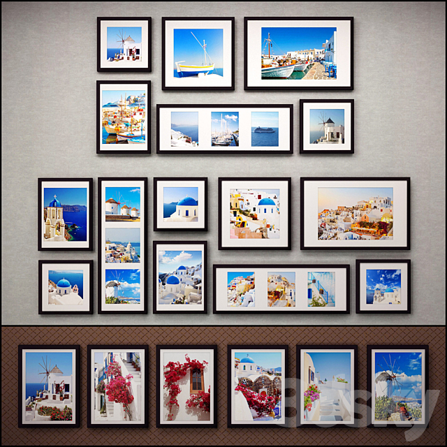 The picture in the frame: 37 pcs – 5 combinations (a collection of 37) Picture Frame 3DSMax File - thumbnail 1