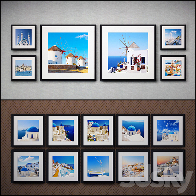 The picture in the frame: 37 pcs – 5 combinations (a collection of 37) Picture Frame 3DSMax File - thumbnail 2