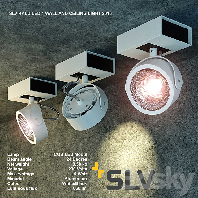 Lamp SLV KALU LED 1 3DSMax File - thumbnail 1