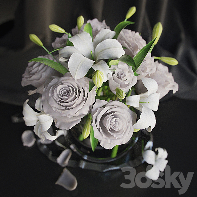 Flowers in a vase 2 3DSMax File - thumbnail 2