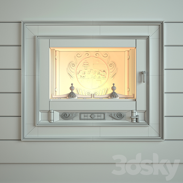 Fireplace Supra 150C 3d