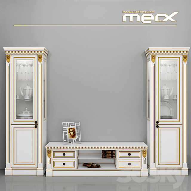 Sideboard and TV Stand Merx 3DSMax File - thumbnail 1
